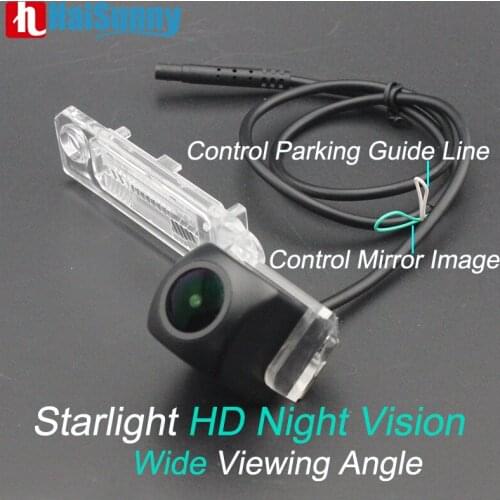 Rear View Backup Camera For VW Passat B6 Golf MK5 Seat Leon MK2 MCCD Starlight Night Vision Wide Angle Car Revese Camera Full HD