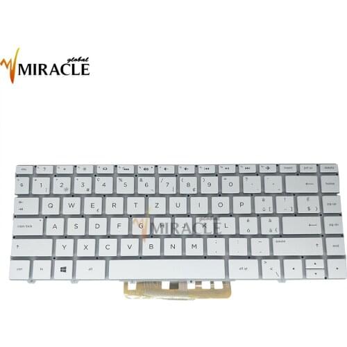 Keyboard for HP Spectre 13-AF 13-AF001TU 13-AF032NG 13-AF003ng SW Swiss layout PK1321W1B11 SN7162BL1 white backlit replacement
