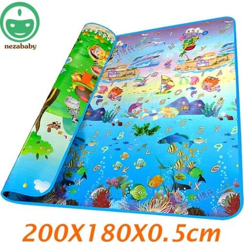 2 Meters Children Play Mat Kids Toys Mat Large Children Rugs Double Side Baby Play Mat For Newborn Baby Activity Mat PX02