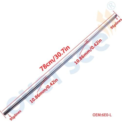 Boat Motor 6E0-45511 Drive Shaft For Yamaha Long Outboard Engine F 4HP 5HP 2/4T 6E0-45511-11
