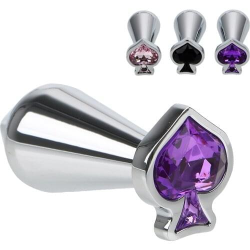 Spades Diamond Metal Anal Plug Butt Plugs Prostate Massager Anus Dilator Sex Toys For Women Men Gay Adult Games Couples Erotic