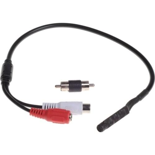Surveillance RCA CCTV Mic Microphone Sound Monitor CCTV Sound Camera mini microphone, One to two power cord free