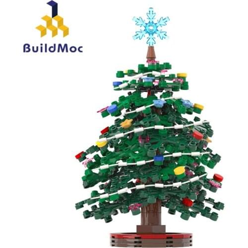 2021 New Mini Christmas Tree Toys DIY Idea Building Blocks Bricks Set Educational Xmas Gift Kids