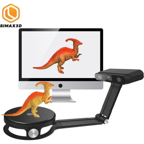 SIMAX3D Array Block Education Desktop 3D Scanner Full Color with Turntable 0.1 mm Accuracy 6s Scan Speed Fixed/Auto Scan Mode