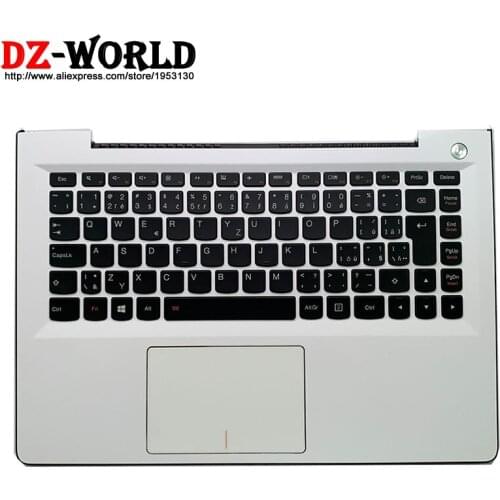 Palmrest Upper Case With Czech Backlit Keyboard Touchpad for Lenovo U31-70 Ideapad 500S-13ISK Laptop C Cover 5CB0J30999