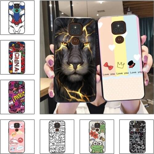 Durable Glitter Phone Case For MOTO E7 Plus Fashion Design For men Shockproof Anti-dust New For Man