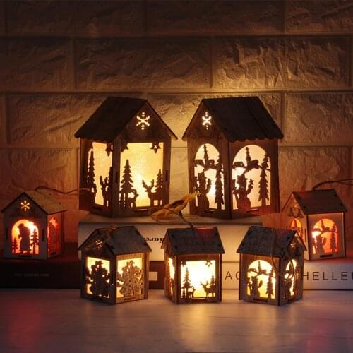 Christmas decoration supplies light cabin Creative Christmas ornaments christmas tree ornament