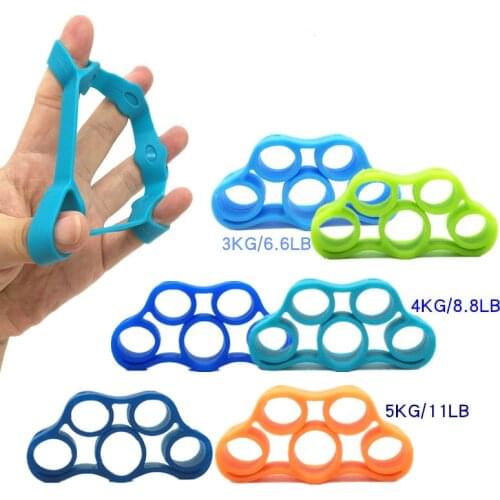 Hand Grip Silicone Finger Expander Exercise Hand Grip Wrist Strength Training Device Finger Exerciser Resistance Band Fitness
