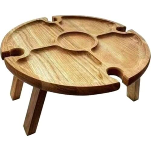 Racks Fruit Table 1pcs Wooden Folding 30x16CM Outdoor Portable Picnic-Table