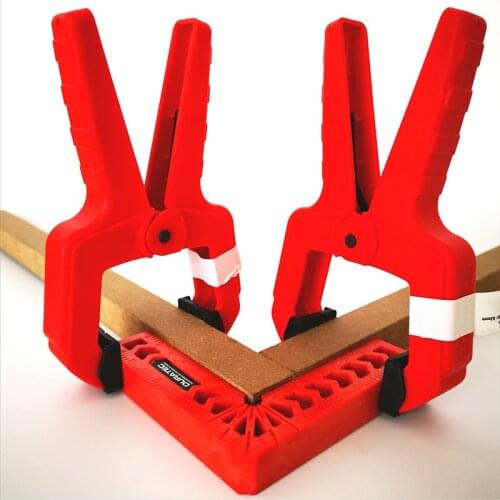 Strong Spring woodworking clip Horizontal Toggle Clamp Quick clamp Fixing Workpiece Squeeze Wood Working Antislip Covered Tool