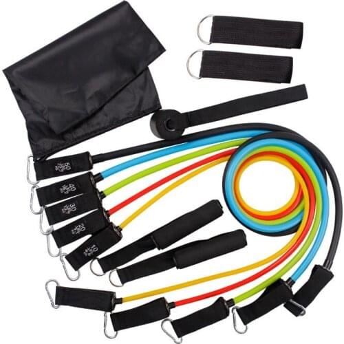 TPE Pull Multifunctional Pull Rope Latex Yoga Shaping Resistance Band Portable Bodybuilding Fitness Suit Body Muscle Exercise