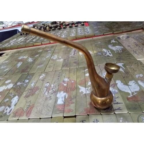 Six latest styles of high-quality pure copper hoist-shaped pipe, cigarette bag, cigarette gun sculpture and ornaments