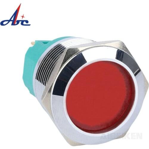 19/22MM Waterproof IP65 Indicator Light Full-illuminated LED White Red Blue Green Yellow Pilot Light 3V 6V 12V 24V 110V 220V