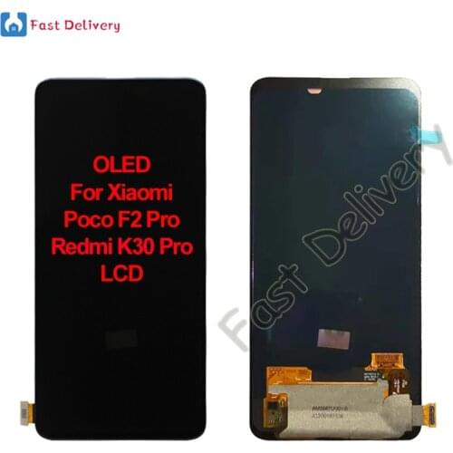 OLED For Xiaomi Poco F2 Pro lcd For Xiaomi Redmi K30 Pro LCD Display Touch Screen Digitizer Assembly Replacement Accessory Parts