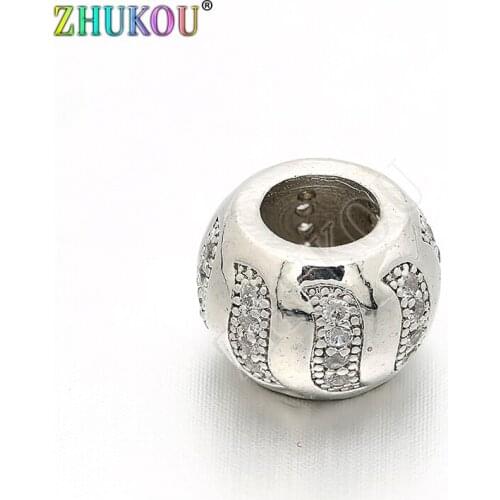 10*8mm Popular Brass Cubic Zirconia Spacer Beads DIY Jewelry Bracelet Necklace Making, Hole: 5mm, Model: VZ20
