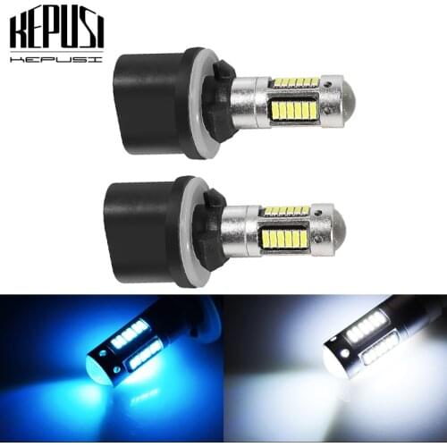 2x H27 led 880 Automobiles Car Lights bulb Car Fog lamp 30 SMD 4014 White Ice Blue Car styling H27W2