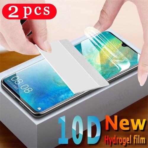 2Pcs soft full cover for huawei nova 4 4e 3 3i 3e nova 5 5i pro 5t 5z protective hydrogel film Not Glass phone screen protector