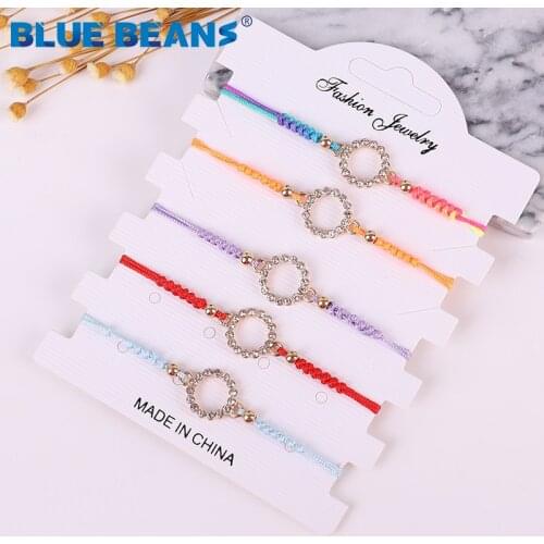 2019 Braided bracelets simple Round bracelet for women Friendship Party handmade Wedding Jewelry accesorios mujer wholesale