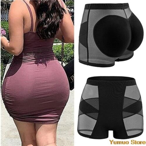 2021New Body Shapers Ladies Butt Lift Panties Tunny Control Padded Fake Ass Underwear Plus Size 3XL Female Breathable Shapewear