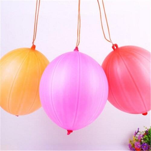 3 Pieces Hand Patting Balloons Bungee Latex Balloons Childrens Day Inflatable Toys Air balloons Birthday Party Supplies