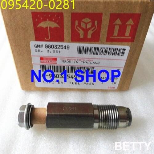 4pieces,100% Genuine / Original fuel pressure limiter 095420-0281 / 095420-0280 for 98032549, 8980325490 / 8-98032549-0