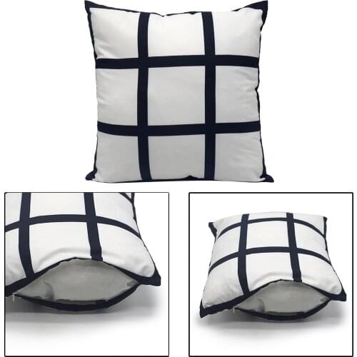 45x45cm Sublimation Blanks Panel Pillow Case Car Bed Throw Cushion Cover