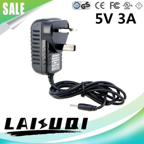 1pcs 5V 3A Dc2.5mm Ac/dc Power Adapter Uk Plug Charger 5v3a Supply For Tablet PC MID Other LAISUQI New Hot Sale Real