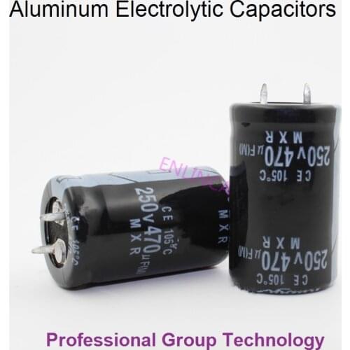 4pcs/lot 250v 470UF 250v 470UF aluminum electrolytic capacitor size 22*40mm 20