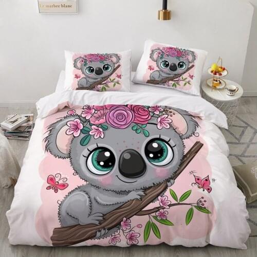 Kids Bedding Set for baby cartoon Bed linen set for home duvet cover sheet family sets Euro holiday set cute drop shipping