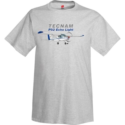 Brand T-Shirt Men 2019 Fashion Tecnam P92 Echo Light Airplane T-Shirt - Personalized W/ Your N# Print Tees Short Sleeve O-Neck
