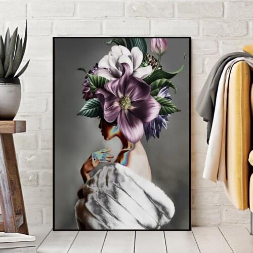 Wall Art Decor Canvas painting Pictures Vintage Poster and Prints paintings Retro Art Fashion Women Poster for living room