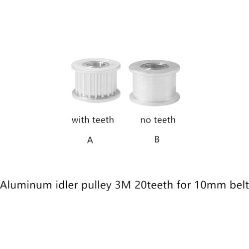 20 Teeth 3M Idler Tensioner Bore 8mm with Bearing Guide Regulating HTD3M pulley 20T 20teeth for 10mm 15mm belt