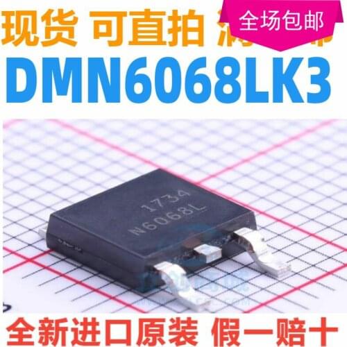 New 10pcs/lot N6068L DMN6068LK3 TO-252