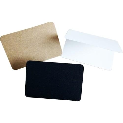 50pcs/lot Three colors can be folded blank Card Postcard Greeting Invitation Cards DIY wholesale