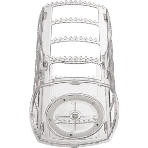 360 Rotating Clear Earring Holder 4 Tiers Jewelry Organizer Classic Stand Rack Display with 168 Holes 168 Grooves for Necklaces