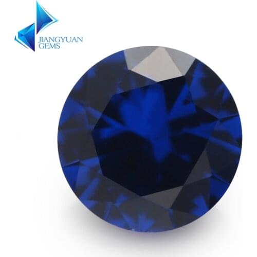 Size 3mm~12mm Round Brilliant Cut 113# Blue Gems Synthetic Spinel Stone For Jewelry DIY Free Shipping