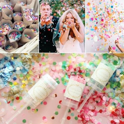 Push Pop Mixed Paper Confetti Cannons Wedding Decoration Baby Shower Birthday Party Decorations Kids Gifts Event Party Supplies
