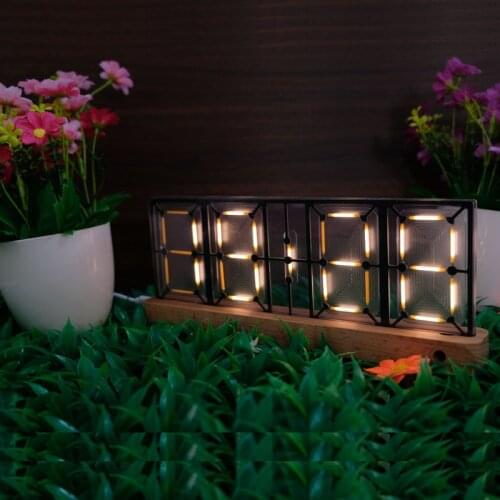 Candle lamp quasi glow clock ceramic lamp clock led quasi clock Retro Clock gift with remote control kit