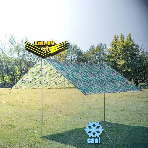 Awning Super Light Moisture-proof Multi-function Practical Canopy Tarp for Camping Portable field Sun protection