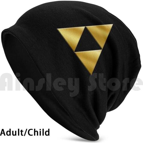Golden Triforce Of Power Beanies Knit Hat Hip Hop Link Tri Tri Force Force Ocarina