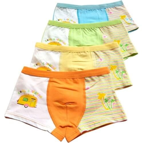 Kids Underwear Panties Short Briefs Boy Underpants Cartoon Car Childrens panties 2pcs/lot Boys Boxer Soft Children Panties