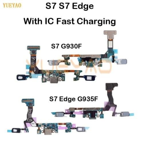 S7 G930 Charging For Samsung Galaxy S7 Edge G930F G935F Original USB Charging Port PCB Board Charger Dock Connector Flex Cable