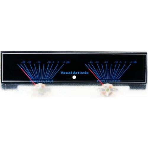 V-006 News Design Aluminum Case AMPS Dual Current Meter Level Power Amplifier Meter With Backlight