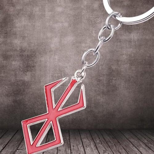 Japan Ps44-Game Berserk-Symbol Keychain The Mad-Warrior Of Norse Viking-Mythology Keyring Pendant Fashion Jewelry