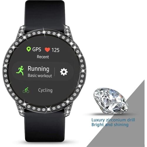 PC Protective Case Anti-Scratch Watch Cover with Zirconum Drill for Samsung Galaxy Watch Active Accessories