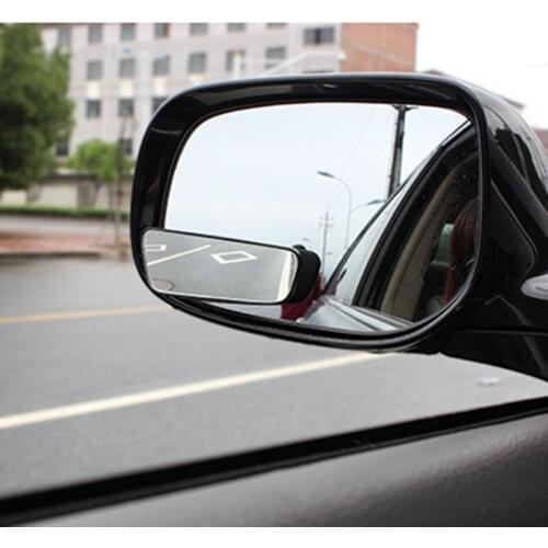 JEAZEA 2Pcs/Lot Car Rectangle Adjustable Blind Spot Mirror Wide Angle Auxiliary Rear View Side Mirror For Car Accessories