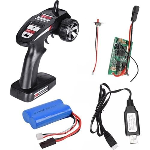 2.4GHz Dual Drive Remote Control Circuit Board Set DIY Modification Part for RC Tank Truck Upgrade Kit