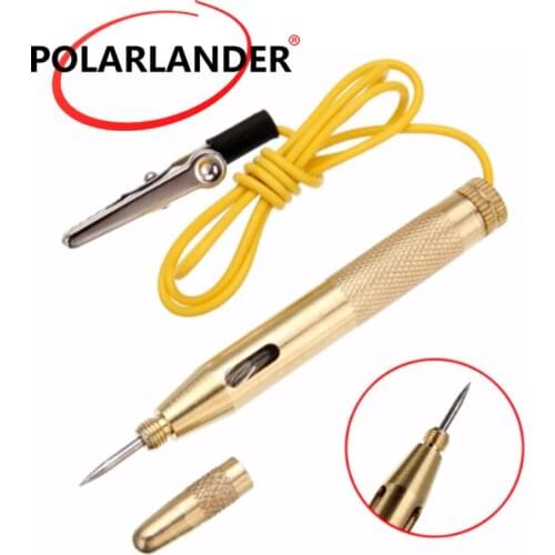 6-24V Car Copper Electric Test Pen Voltage Detector Pencil Measuring Tool For Car Truck Motorcycle