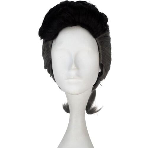 Anime JojoS Bizarre Adventure Nijimura Okuyasu Cosplay Grey Mix Black Synthetic Hair Heat Resistant + Free Wig Cap