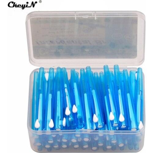 CkeyiN 60pcs/Box Interdental Brush Oral Care Health Tooth Push And Pull Remove Food And Plaque Better Teeth Oral Hygiene Tools